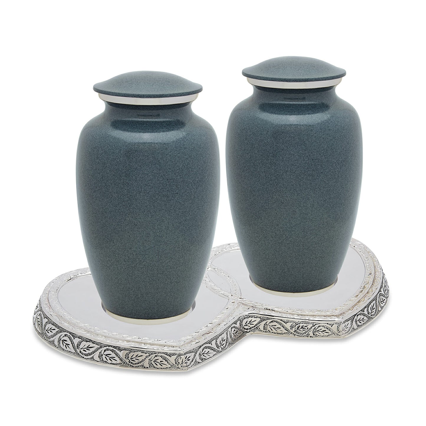 Grey Wolf Granite Companion Urn Set image 0
